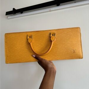 Louis Vuitton Yellow Epi Triangle Sac